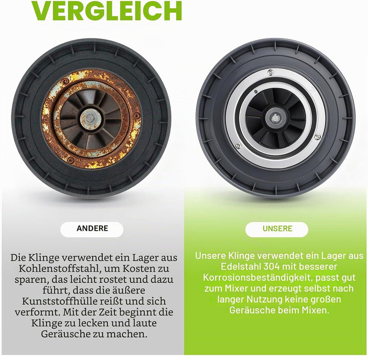 14 Stück Mixer-Ersatzteile Extraktor Klinge und Tassen für NutriBullet 600w &amp; 900w Serie, einschlies