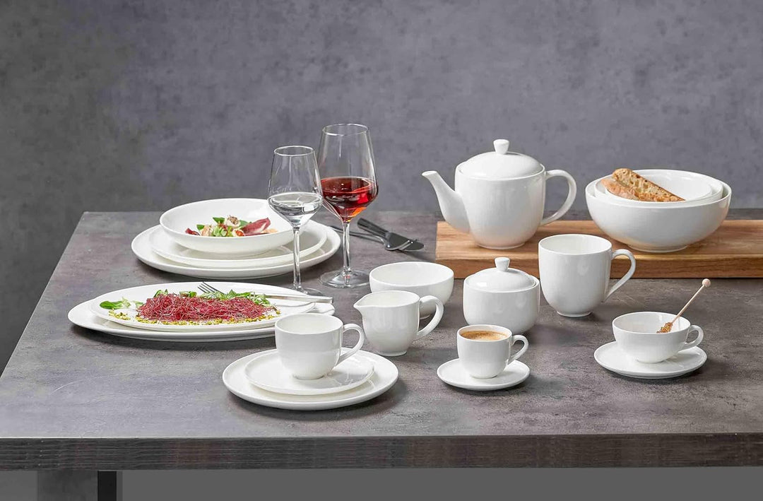 Ritzenhoff & Breker Skagen Teeservice 13-teilig | Klassisches Tafelgeschirr | Abgerundete Formen | P