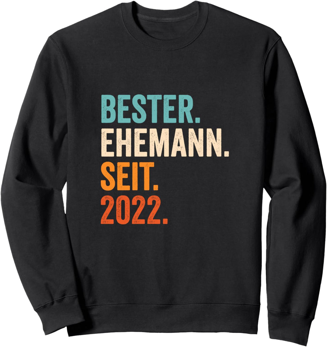 Bester Ehemann Seit 2022 | 2 Hochzeitstag 2 Jahre Sweatshirt