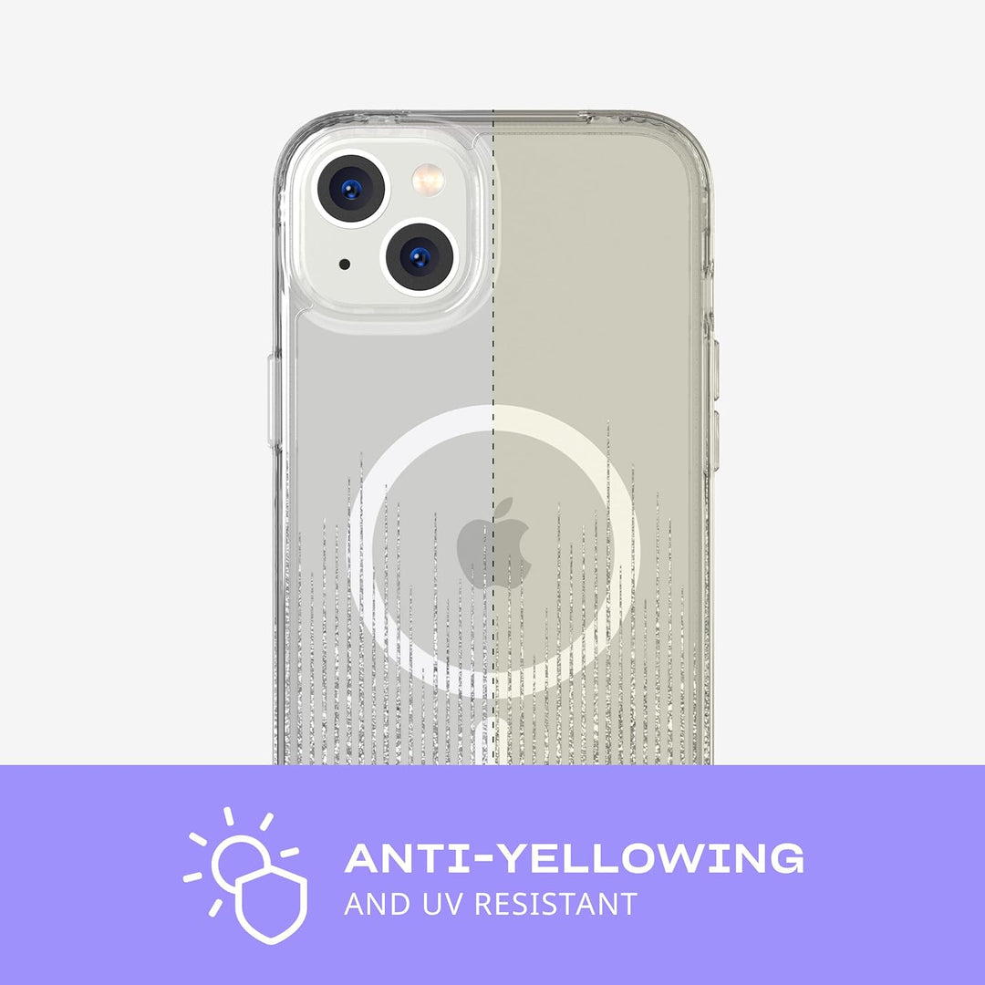 tech21 iPhone 14 Plus Evo Sparkle Kompatibel mit MagSafe - Glitzernde & Kratzfeste Handyhülle mit 3,