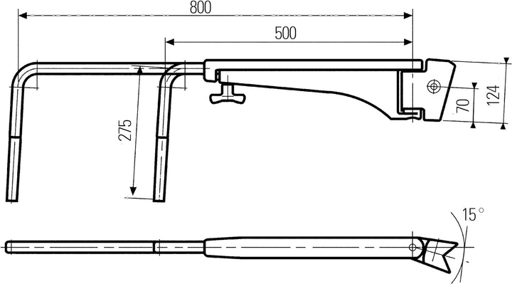 HELLA - Halter, Aussenspiegel - verstellbar - Ø: 22mm - links - 8HG 501 257-032, Mittel
