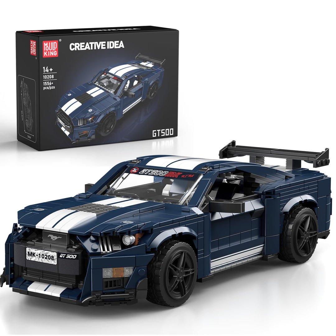 Mould King 10208 Technik Sportwagen Bausteine Set, 1556 Teile Auto Modell Bausatz, Kreatives Fahrzeu