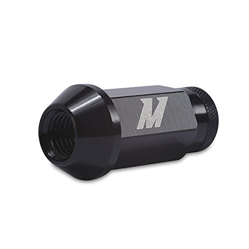 Mishimoto MMLG-125-LOCKBK Aluminium-Verriegelungsmuttern, M12 x 1,25, Schwarz Black, Black