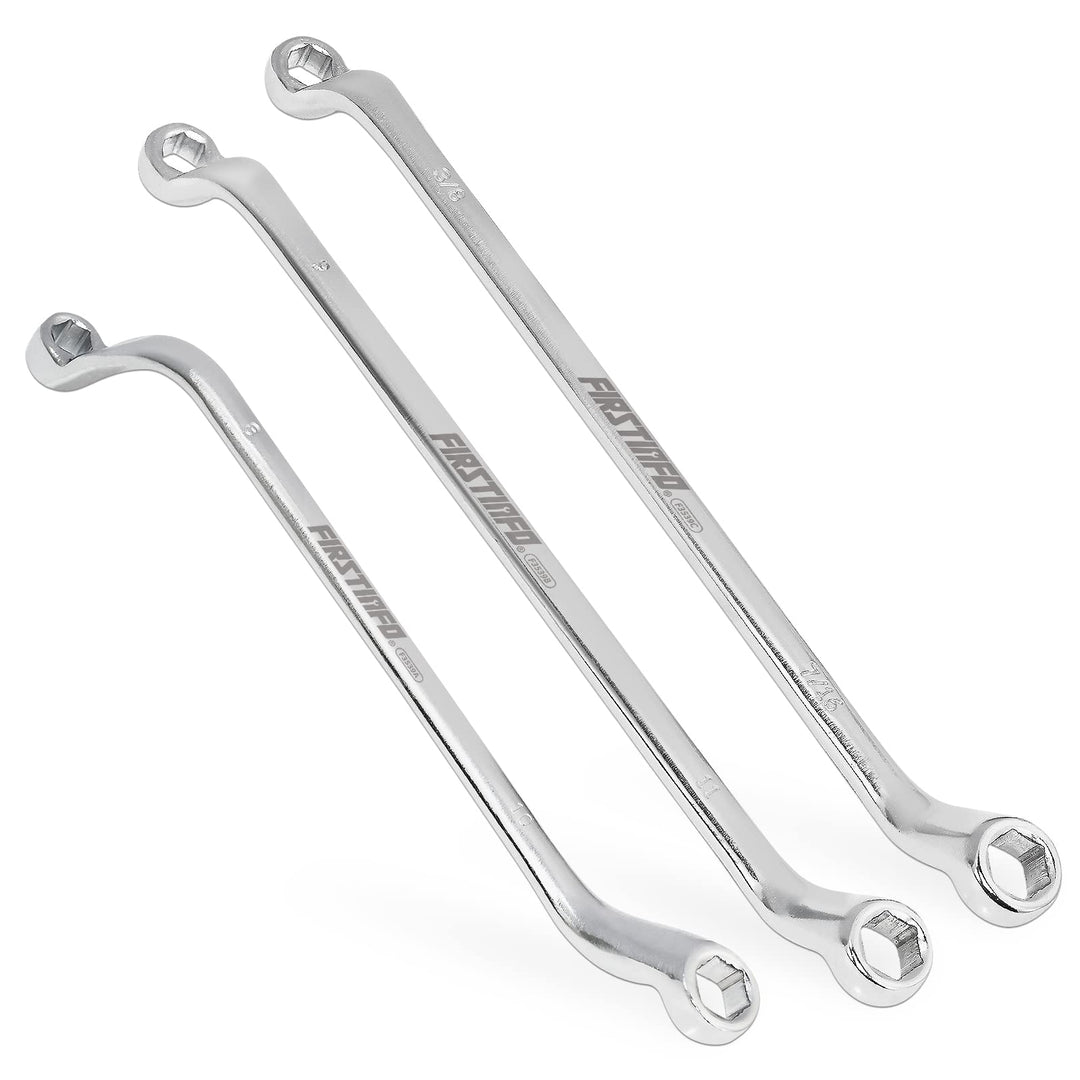 FIRSTINFO F3539 Bremsentlüftungsschlüssel | Doppel-Ringschlüssel-Satz | 6 Grössen in 1 Set | 8 mm, 9