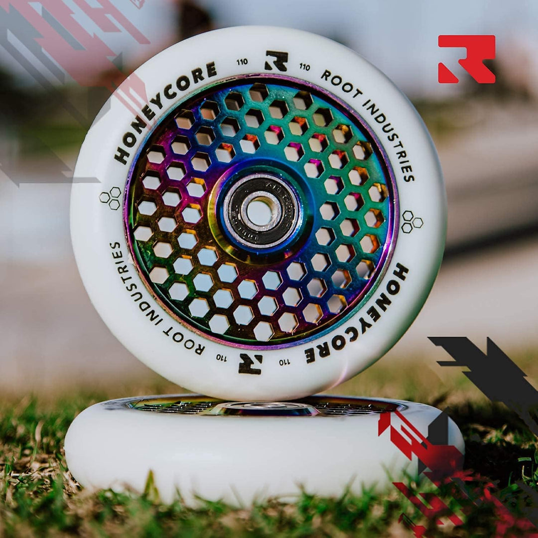 Root Root Unisex – Erwachsene Honeycore Scooter-Räder, Neochrome, 110mm Root Root Unisex – Erwachsen