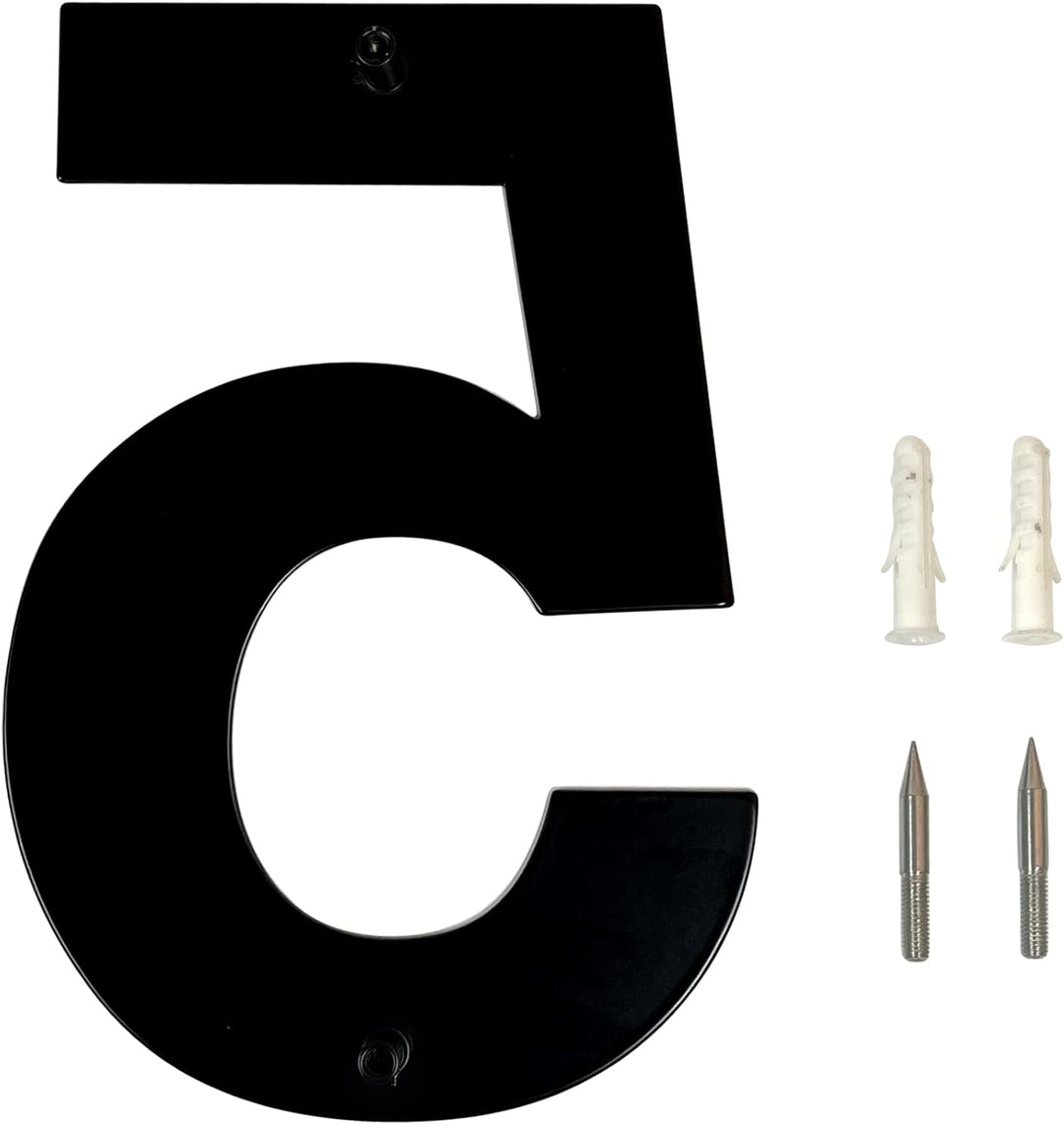 HASWARE 304 Edelstahl Moderne Hausnummer 8 Zoll/20cm Stilvolle Tür Alphabet Plakette für Strasse Hom