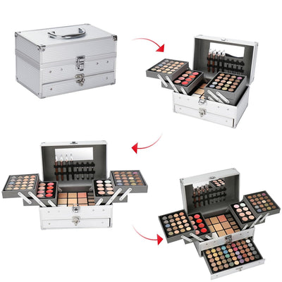 PhantomSky 132 Farben Schminkset, Cosmetics Schminkkoffer Mädchen Make Up Set für Teenager Kosmetik