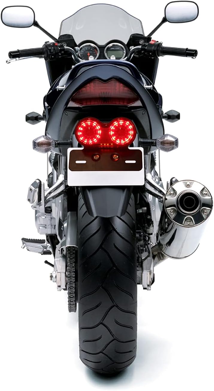 JMTBNO Motorrad LED Rücklichter Integrierte Bremslicht & Blinker Kontrollleuchte 40 LED Rückleuchte