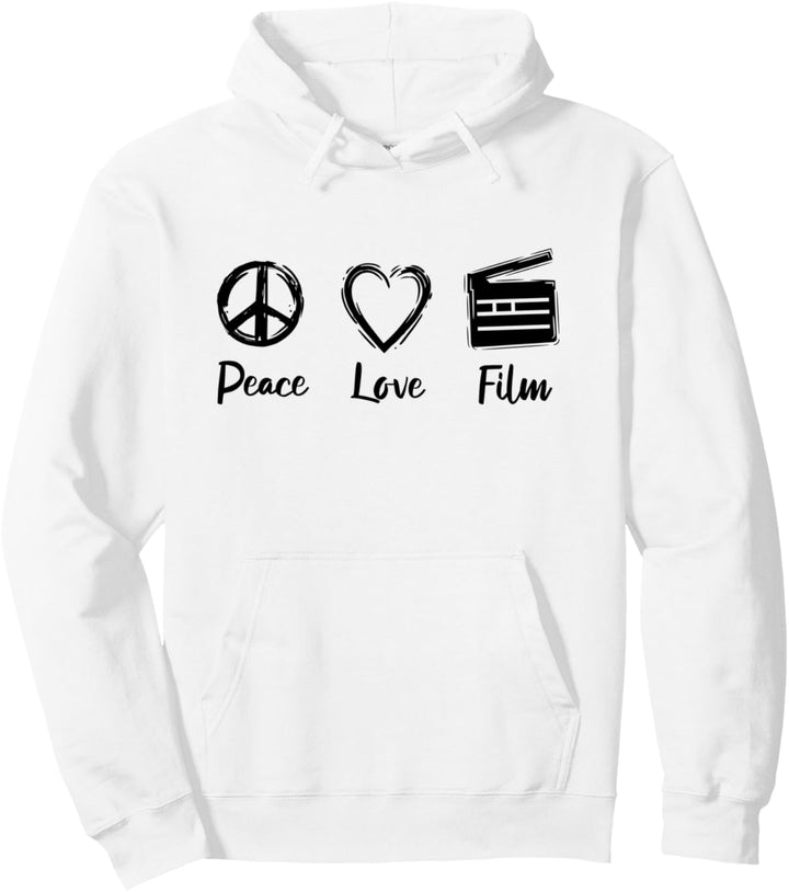 Peace Love Film - Filmemacher Pullover Hoodie