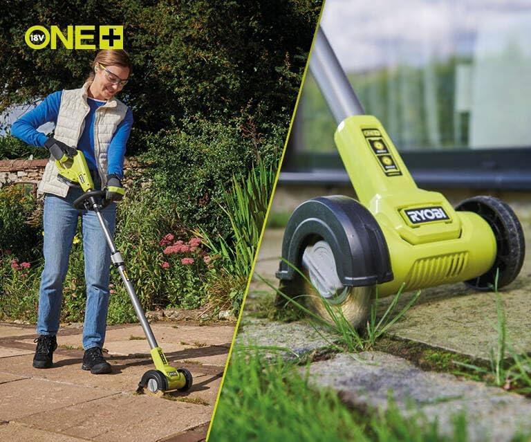 RYOBI 18 V ONE+ Akku-Fugenreiniger RY18PCC-0, mit Drahtbürste, ohne Akku und Ladegerät
