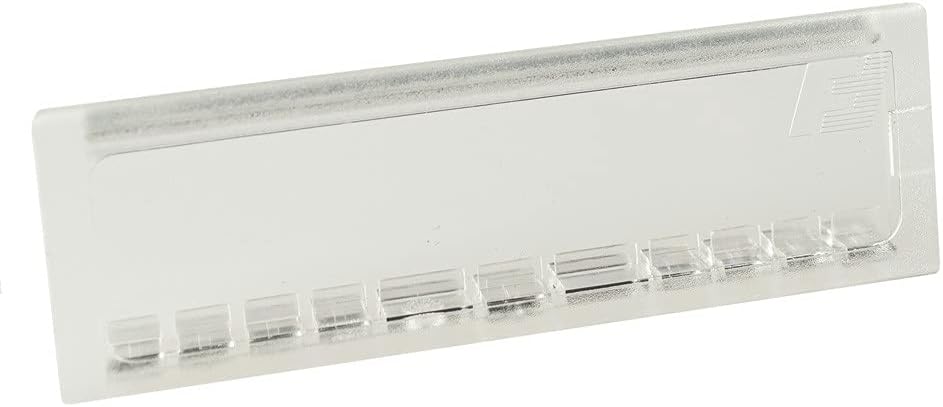 FELGNER Namensschild für JU Briefkästen | Aussenmass 67 x 22 mm | Stanzmass 61 x 18 mm | Sichtfeld a
