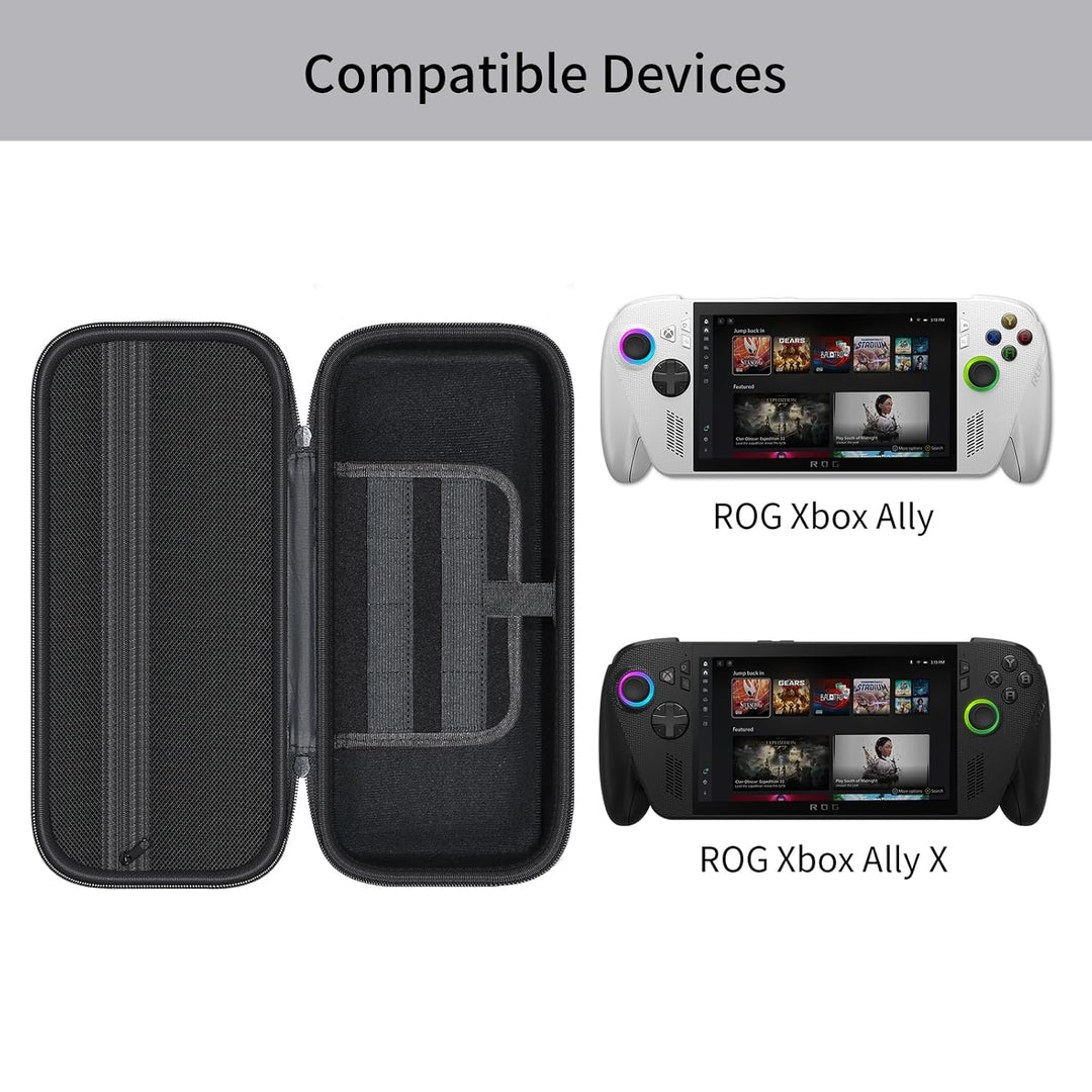 ILouxNei Tasche Kompatibel mit ROG Xbox Ally X, Tragbare Reise Hülle für ASUS ROG Xbox (Schwarz), Sc