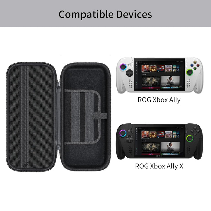 ILouxNei Tasche Kompatibel mit ROG Xbox Ally X, Tragbare Reise Hülle für ASUS ROG Xbox (Schwarz), Sc