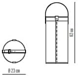 LIMAC Design CINTA Kaminbesteck aus Leder, Kaminbesteck Werkzeugtasche, Kaminbesteck Eisenbeutel für