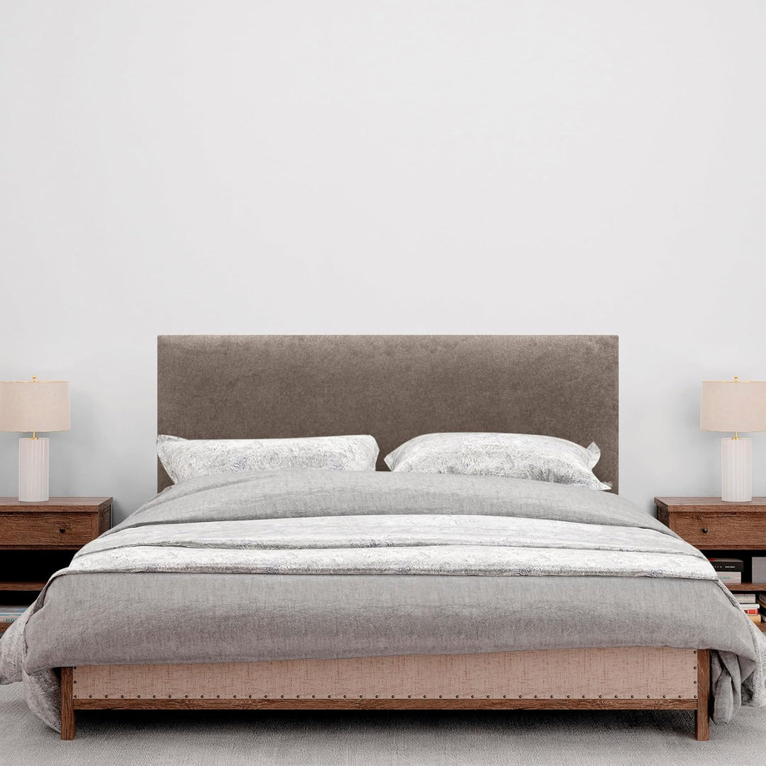 DHOME Kopfteil aus Kunstleder oder Stoff AQUALINE Glattes gepolstertes Kopfteil Luxusbett Kopfteil (