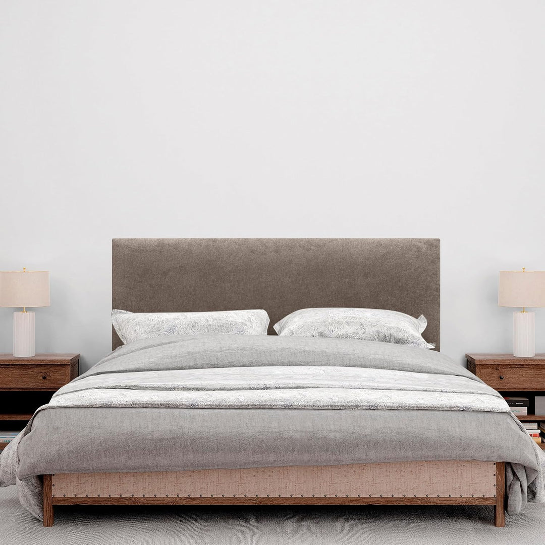 DHOME Kopfteil aus Kunstleder oder Stoff AQUALINE Glattes gepolstertes Kopfteil Luxusbett Kopfteil (