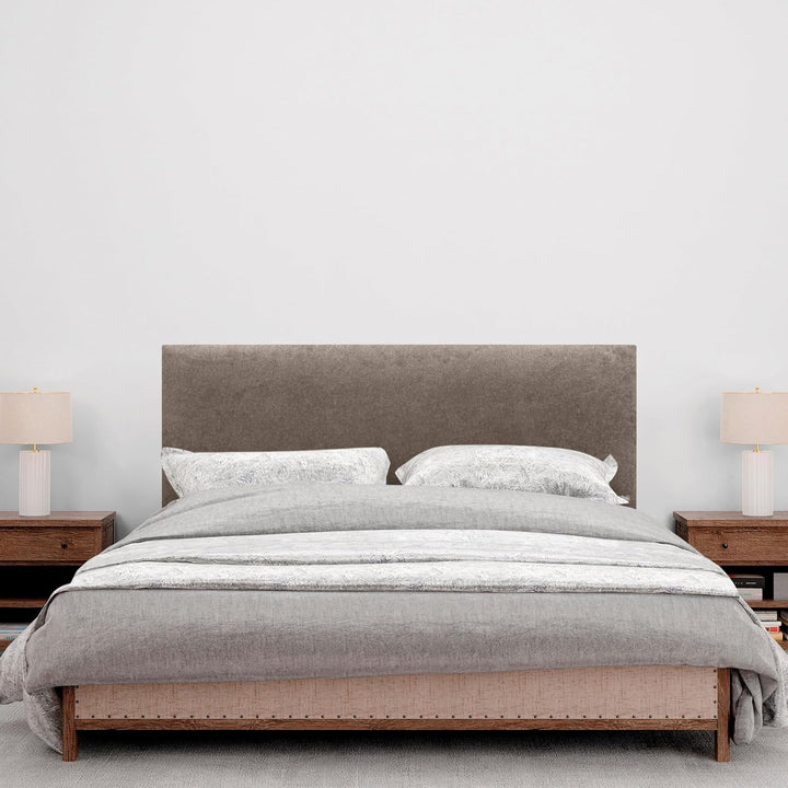 DHOME Kopfteil aus Kunstleder oder Stoff AQUALINE Glattes gepolstertes Kopfteil Luxusbett Kopfteil (