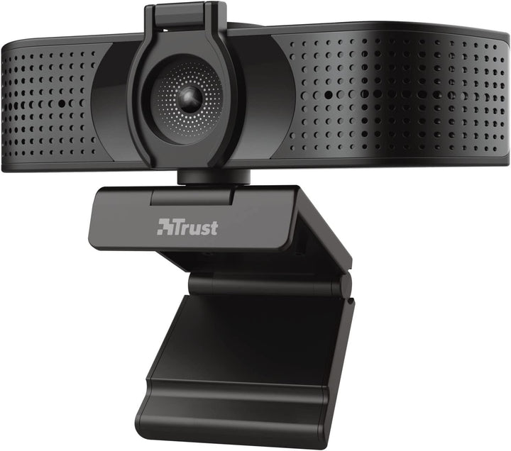 Trust Teza 4K Ultra HD Webcam, 3840x2160 mit 2 Mikrofonen und Autofokus, 30 FPS, USB Plug & Play, We