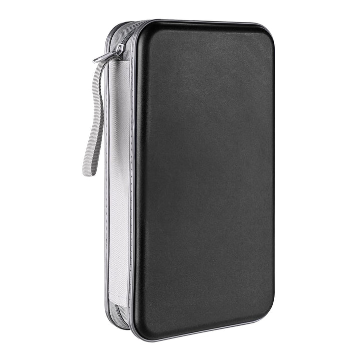LIOVODE DVD-Tasche,96 Kapazität CD-Hülle Halter Lagerung Veranstalter Hartplastik Schutz Disc-Geldbö