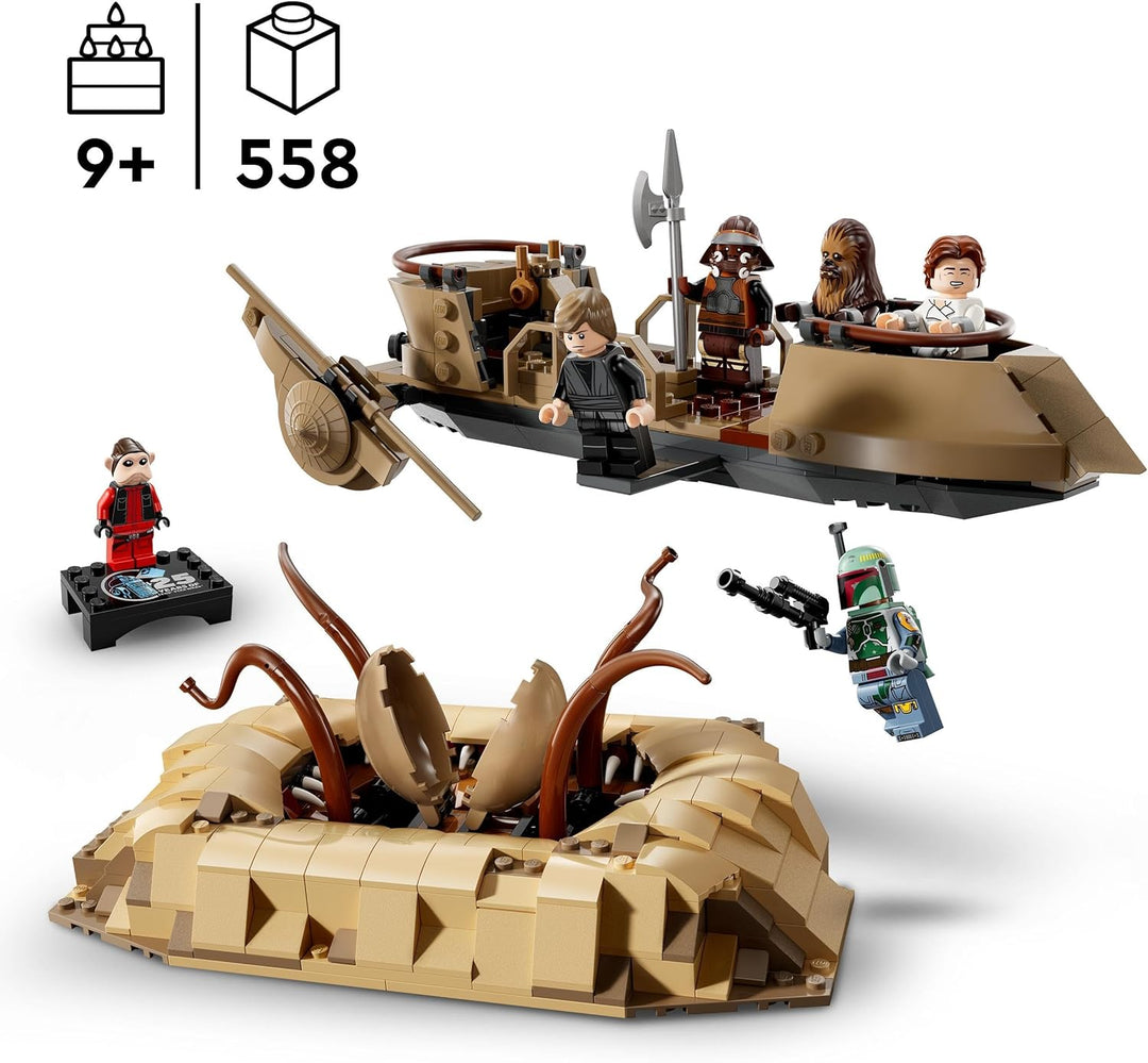 LEGO Star Wars: Die Rückkehr der Jedi-Ritter Wüsten-Skiff und Sarlacc-Grube, Fantasy-Set zum Sammeln