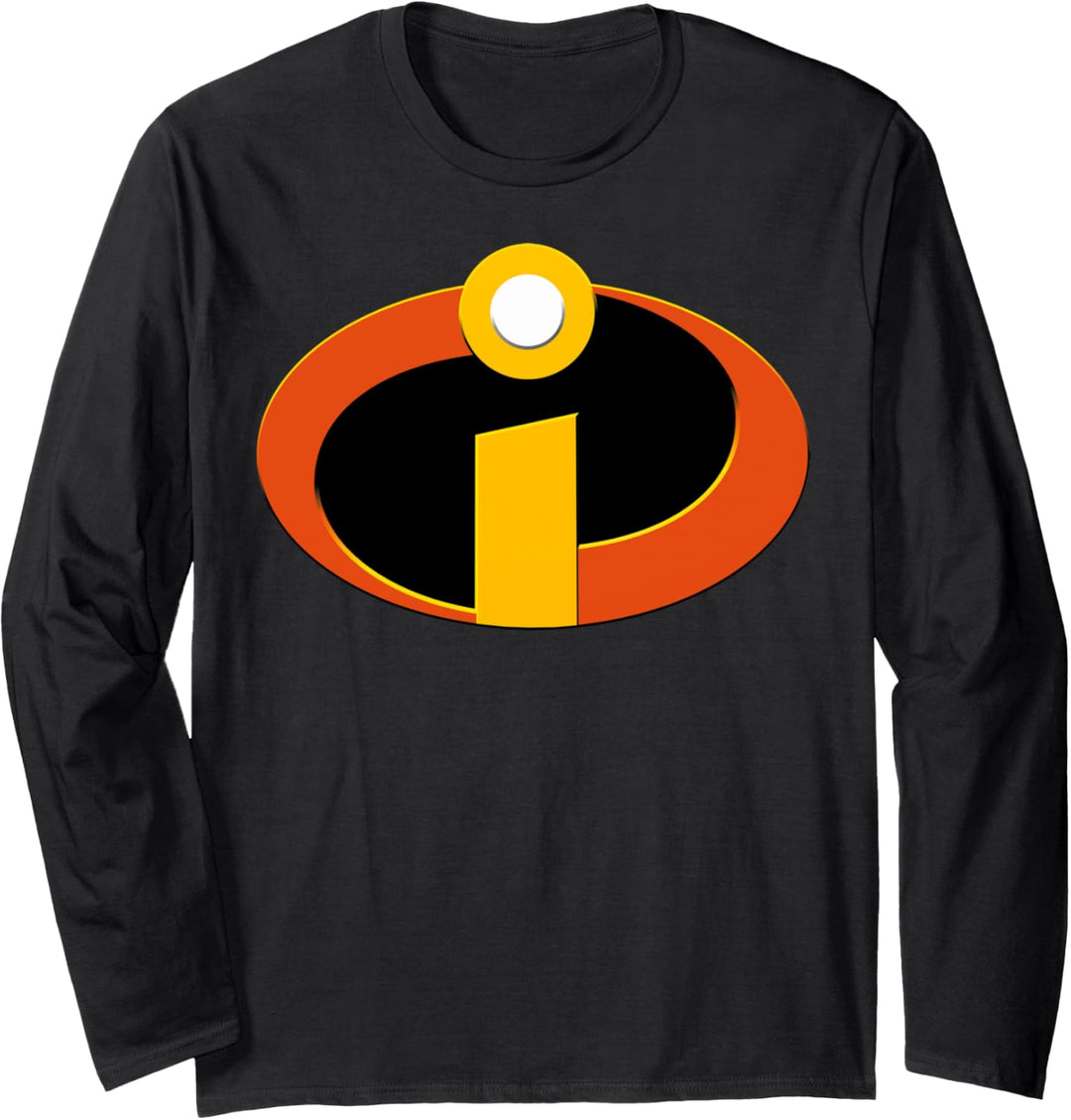 Disney Pixar Incredibles Colored Logo Pocket Langarmshirt