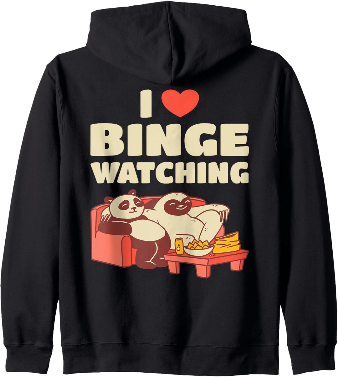 TV Serien Marathon, Ich Liebe Binge Watching Kapuzenjacke