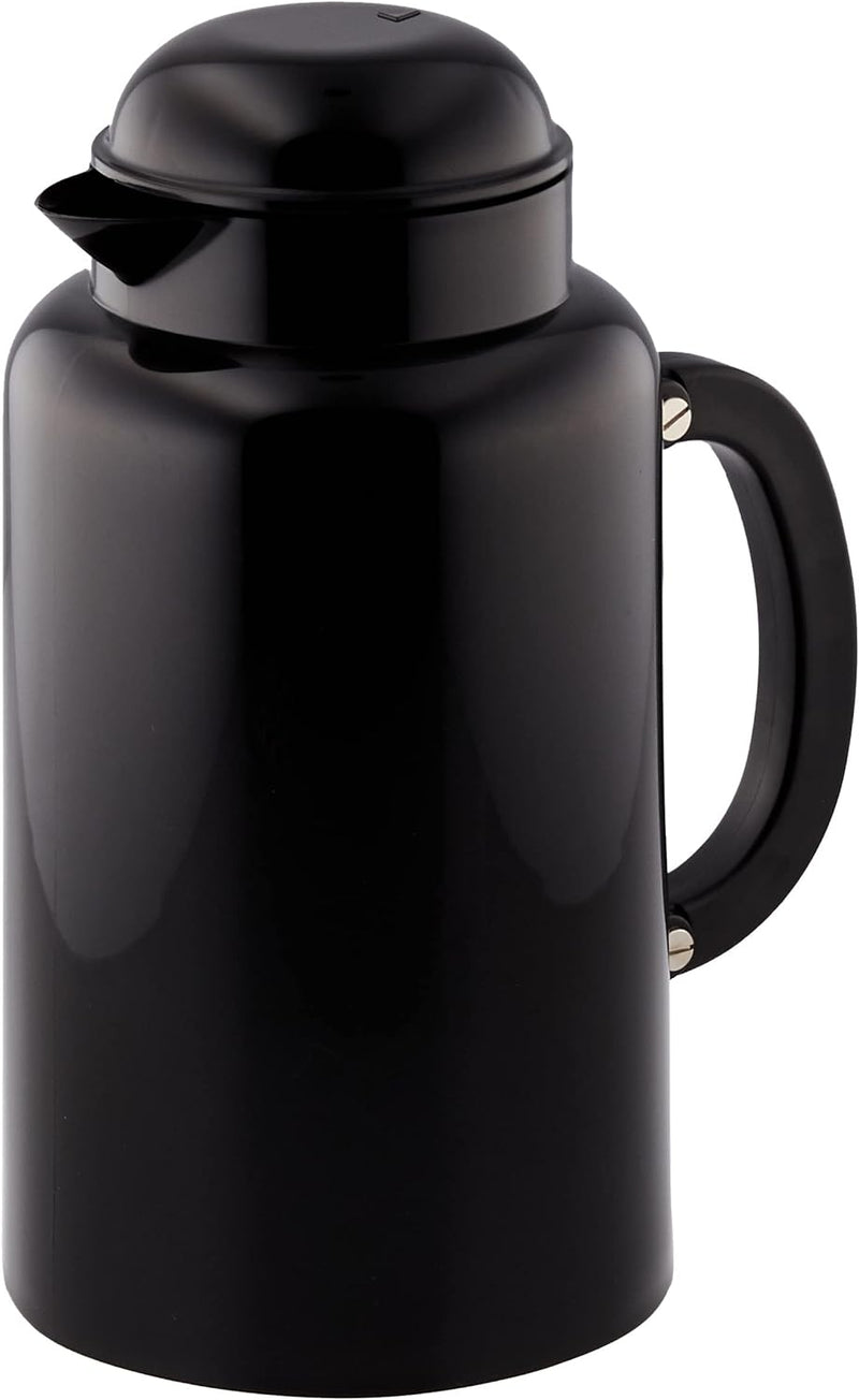 Bodum CHAMBORD Thermoskanne (Doppelwandig, Vakuumisolierung, 1,0 liters) schwarz, Schwarz