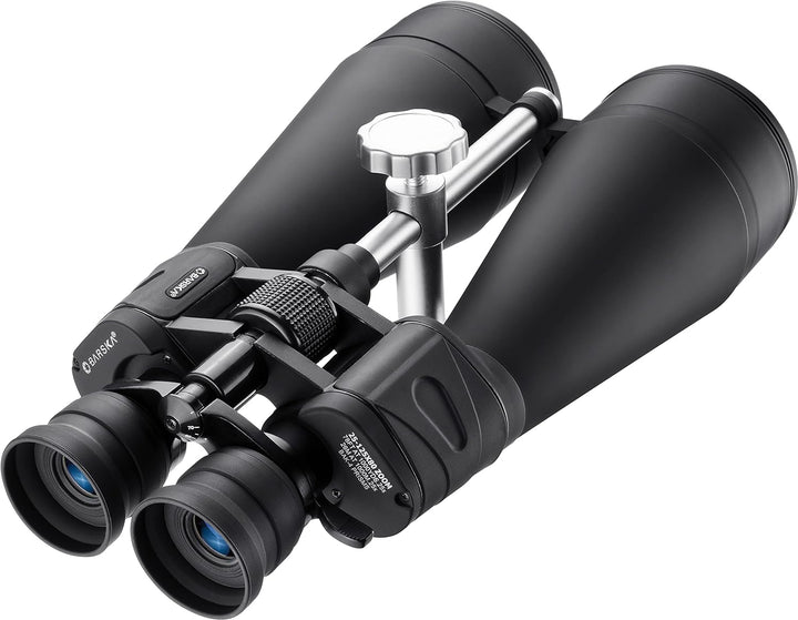 BARSKA Gladiator 25-125x80 Zoom-Fernglas (grünes Objektiv, verstrebter Stativadapter), Schwarz AB105