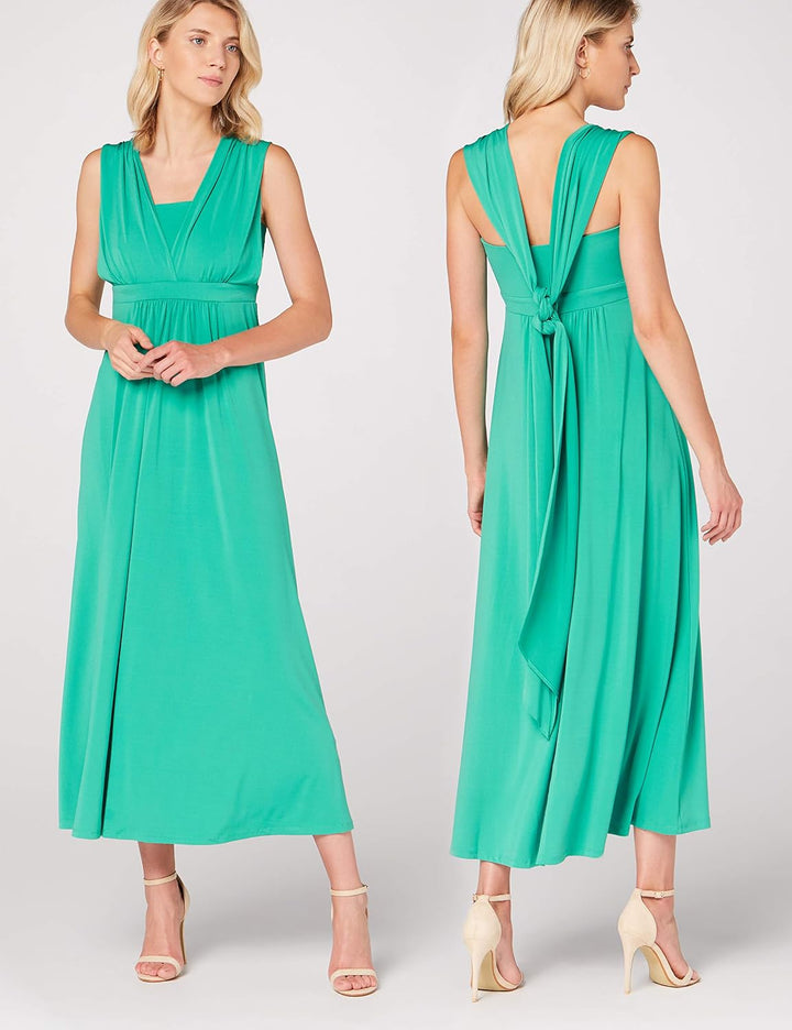 Truth &amp; Fable Damen Maxi A-Linien-Kleid 42 Grün (Alambragrün)., 42 Grün (Alambragrün).
