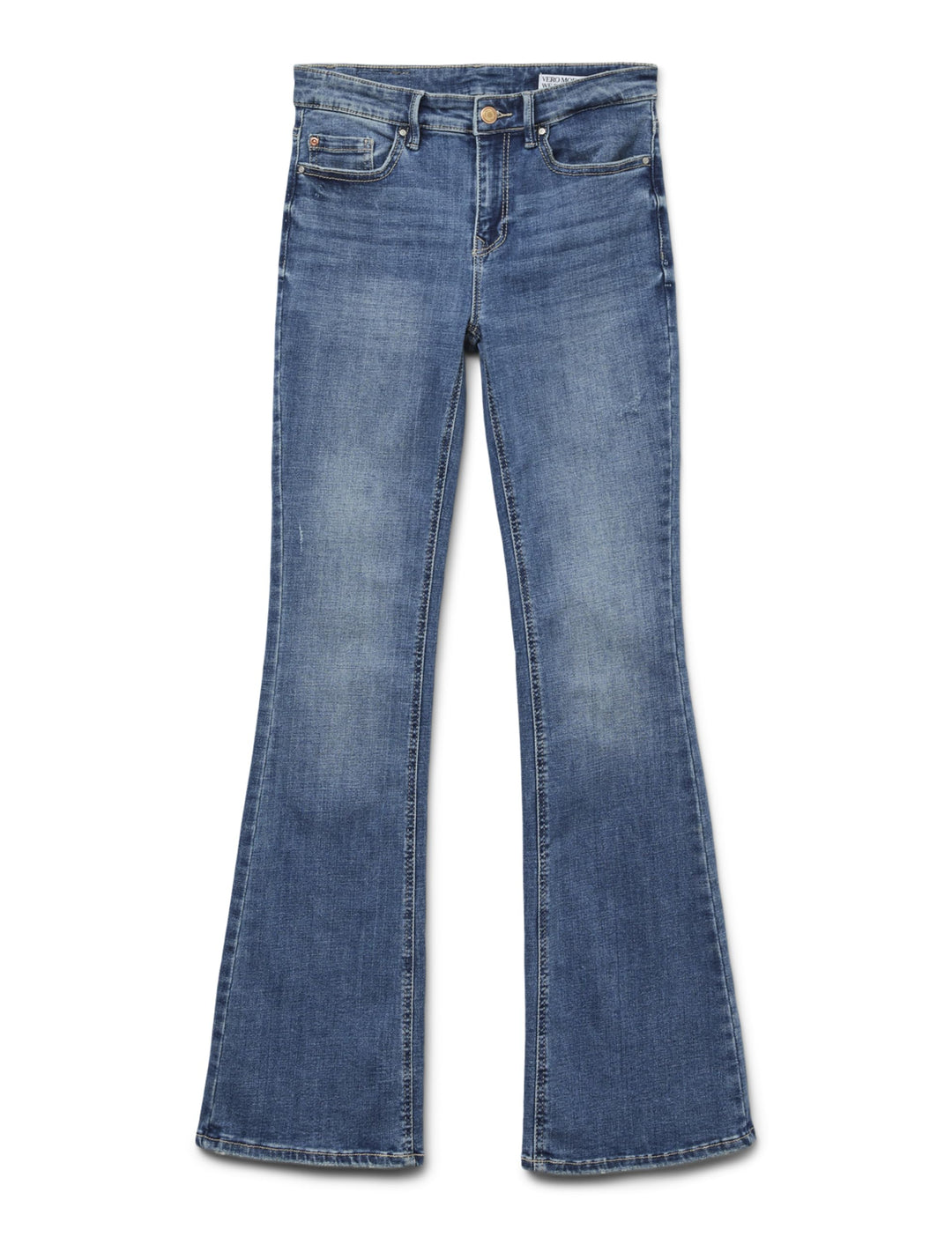 VERO MODA Female Ausgestellt VMFLASH Mid Rise Jeans L / 32L Blau, L / 32L Blau