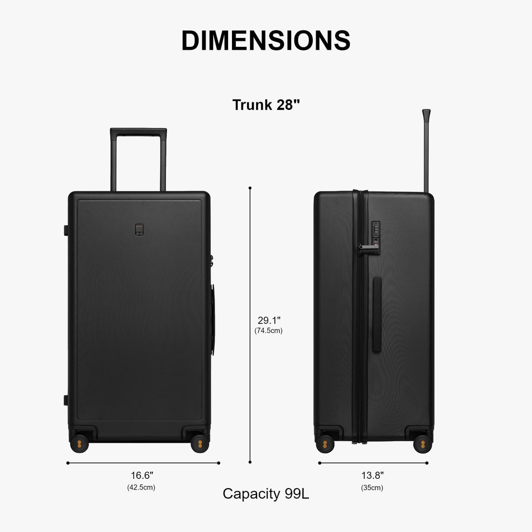 LEVEL8 Koffer Trolley, Rollkoffer Reisekoffer Hartschalen 4 Rollen, Spinner Handgepäck,TSA, 100% PC,