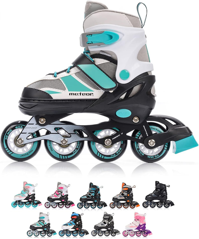 meteor® Inliner Rollen Inline Skates Mädchen und Jungen Inliner Kinder Inline Skates ABEC7 Rollen in