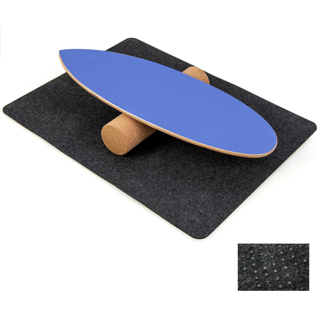 COSTWAY Balance Board aus Holz, Balancebrett, Balance Trainer Trickboard für zuhause, inkl. Korkroll