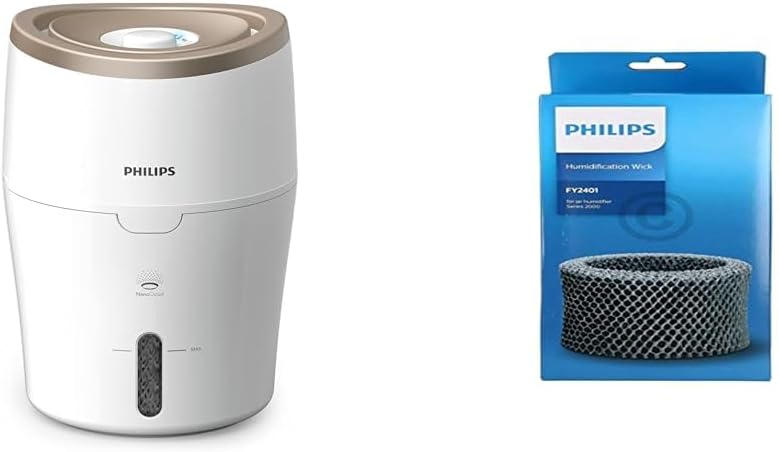 Philips HU4811/10 Luftbefeuchter (bis zu 38m², hygienische NanoCloud-Technologie, für Kinder und Bab