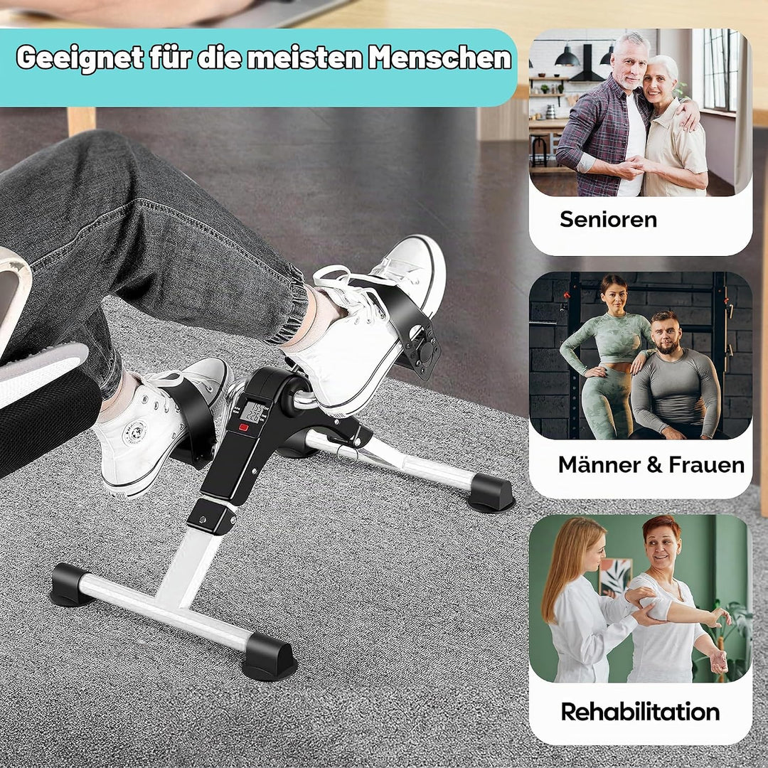 TechFit Pedal-Ausbilder, Mini-Heimtrainer für Heim und Büro, leichte Trainingsmaschine für Arme und