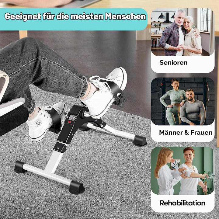 TechFit Pedal-Ausbilder, Mini-Heimtrainer für Heim und Büro, leichte Trainingsmaschine für Arme und