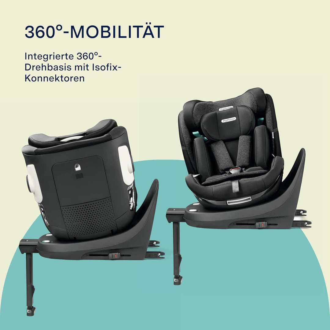 Peg Perego Primo Viaggio 360 EVO Autositz All-In-One mit ISOFIX, Drehbar, Verstellbar, für Kinder vo