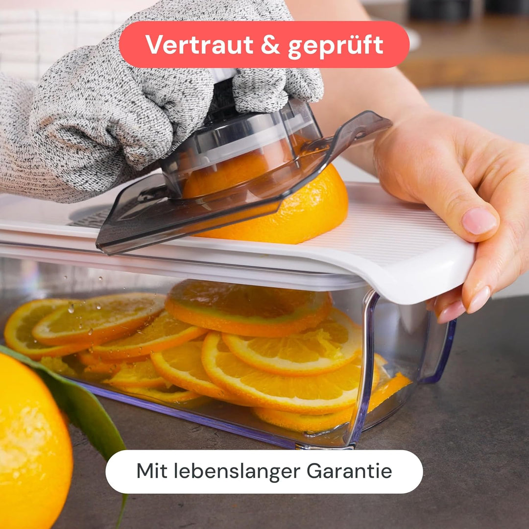 Mandoline Gemüsehobel Gemüsereibe - Gurkenhobel Dünne Scheiben - Reibe für Gemüse - Hobel Gemüse - K