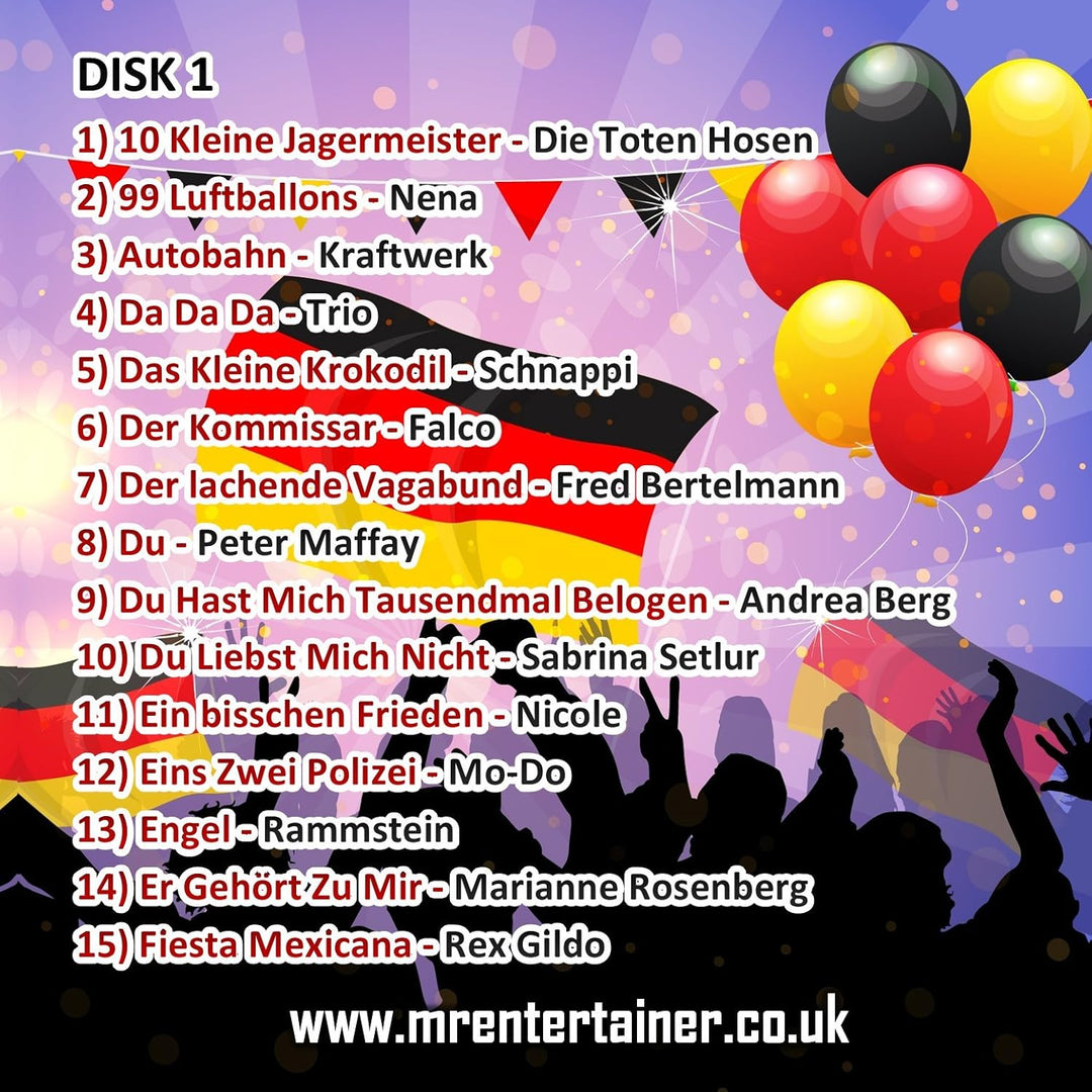 Mr Entertainer Karaoke DEUTSCHE KARAOKE CD+G. Die 30 Besten Songs. German Karaoke