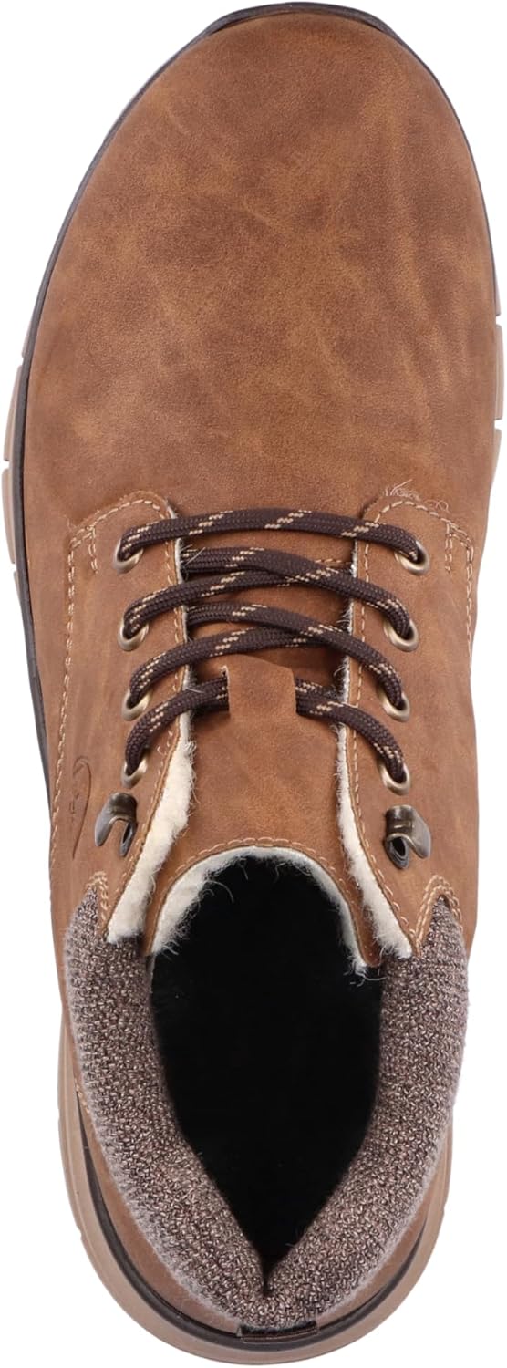 Rieker Herren Bequemschuhe B5632, Männer Schnürhalbschuhe 40 EU Braun, 40 EU Braun