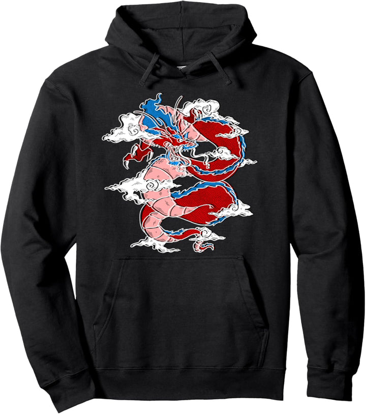 Dragon - Asiatisch Chinesisch Japanisch Pullover Hoodie