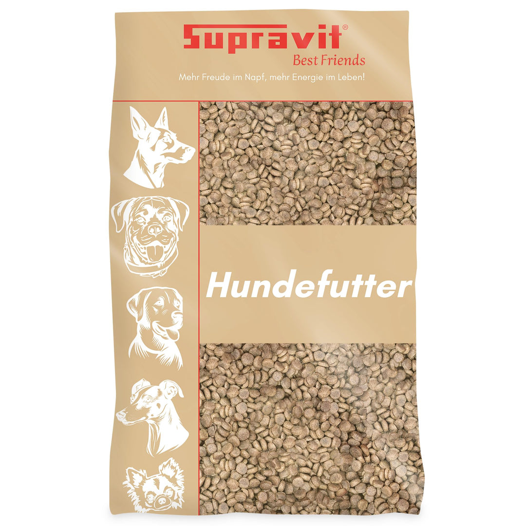 SUPRAVIT Hundefutter trocken Getreidefrei 15kg | Lamm und Kartoffeln | hohe Verträglichkeit | Gute A