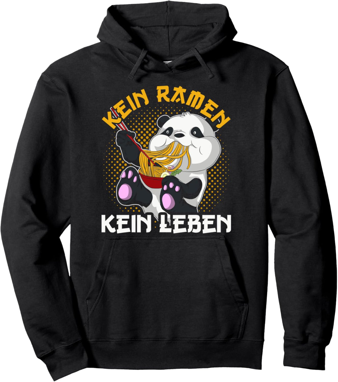 Kawaii Pandabär Japanischer Otaku Lustiges Panda Ramen Pullover Hoodie