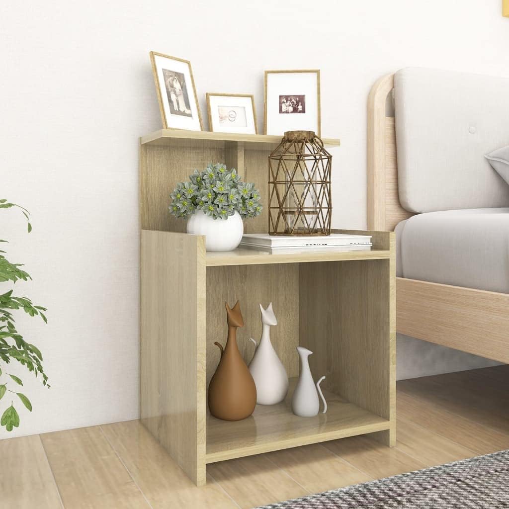 vidaXL 2X Nachttisch Nachtschrank Nachtkommode Nachtkonsole Schlafzimmer Schrank Kommode Beistelltis