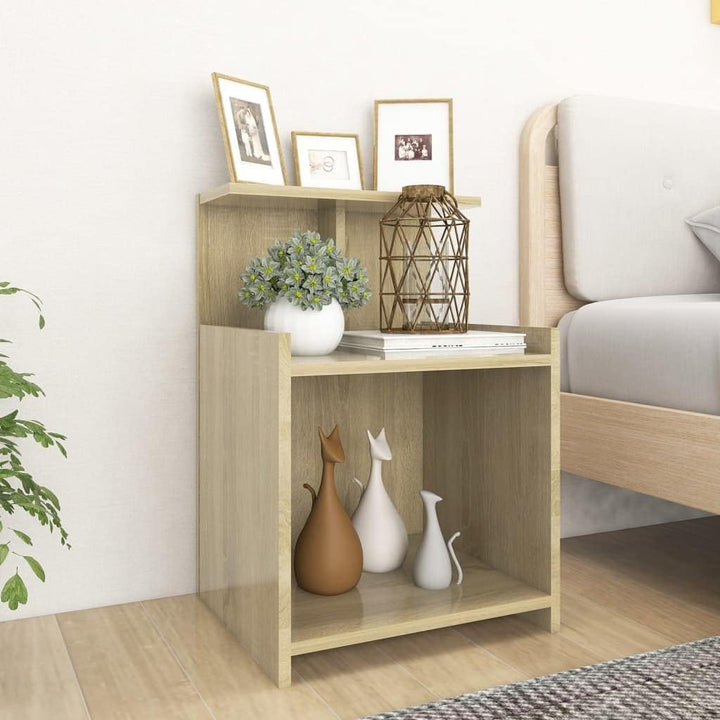 vidaXL 2X Nachttisch Nachtschrank Nachtkommode Nachtkonsole Schlafzimmer Schrank Kommode Beistelltis