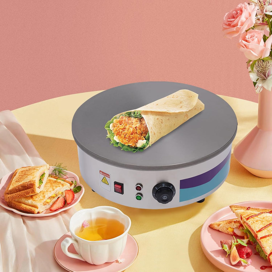 Crêpes-Maker, Ø 45cm professioneller Crêpes-Maker, Gastro-Crepesmaker für Pfannkuchen, Omelettes 280