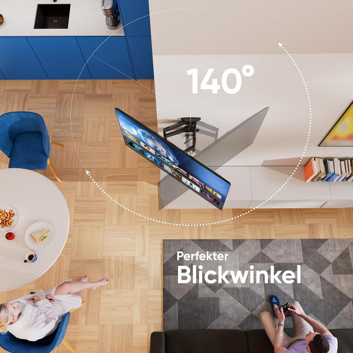 ONKRON neig- und schwenkbare Halterung für TV 37" - 70" mit einem Gewicht bis zu 36,4 kg max VESA 40
