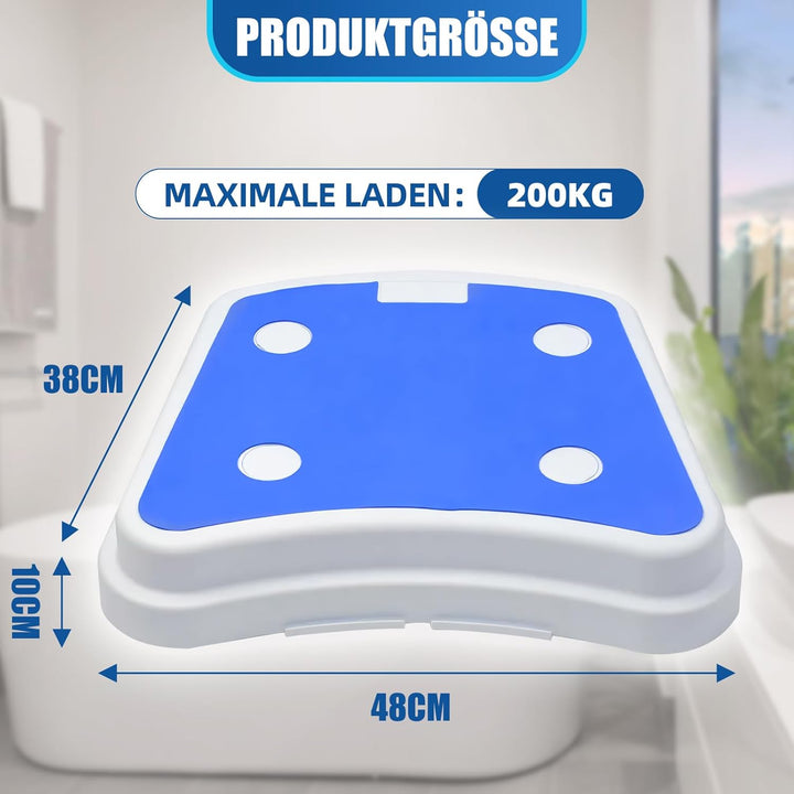 Trittstufe Badezimmer für Senioren, Einstiegshilfe Dusche Senioren, Stapelbarer Rutschfester tragbar