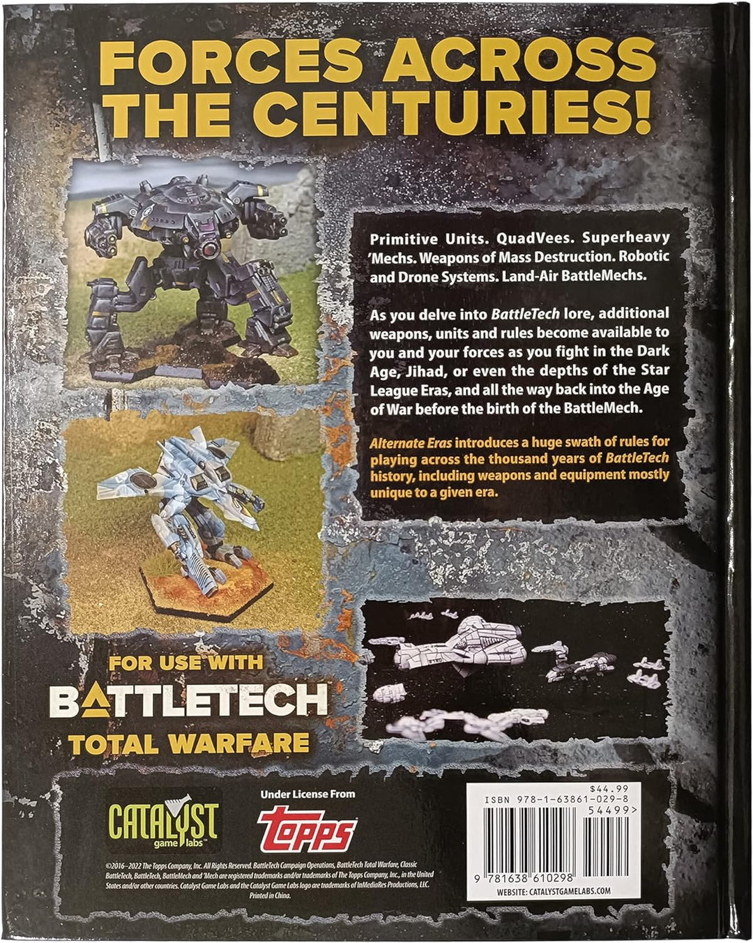Catalyst Game Labs - BattleTech Interstellar Ops Alternate ERAS - Role Playing Game -English Version