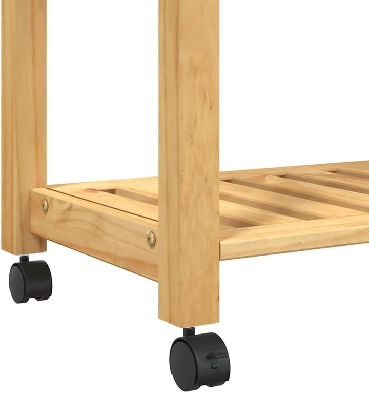 vidaXL Küchenwagen, Servierwagen mit viel Stauraum, Beistellwagen für Küche Wohnzimmer Badezimmer, T